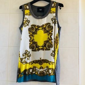 Dolce & Gabbana Silk and Cotton Sleeveless Top
